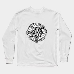 Mandala tie dye and solids Long Sleeve T-Shirt